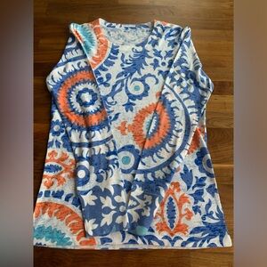 Sundance Catalog Light Thermal Colorful Striped Long Sleeve Women's Top NWOT